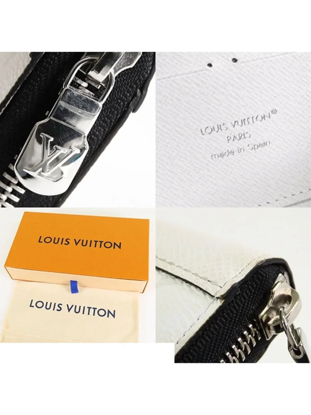 Louis Vuitton Zippy Wallet Horizontal White Taigarama